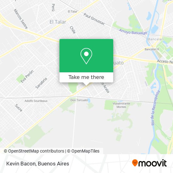 Kevin Bacon map