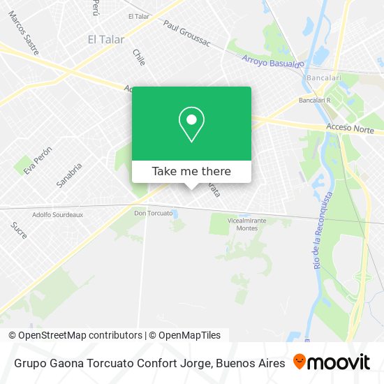 Grupo Gaona Torcuato Confort Jorge map