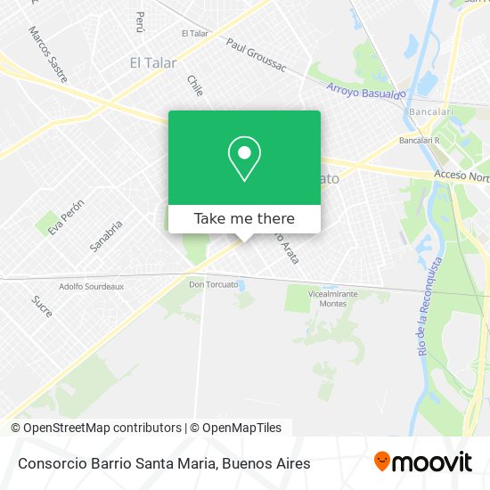 Consorcio Barrio Santa Maria map