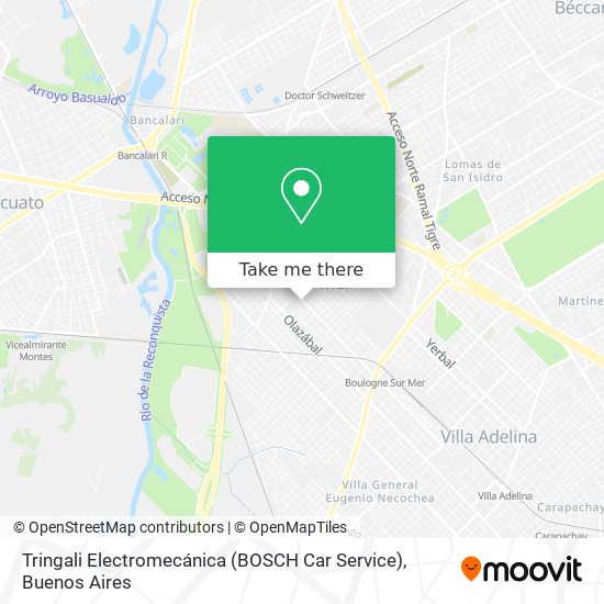 Mapa de Tringali Electromecánica (BOSCH Car Service)