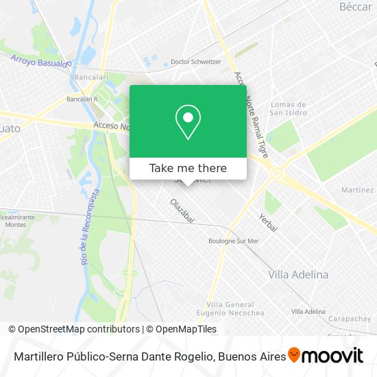 Martillero Público-Serna Dante Rogelio map