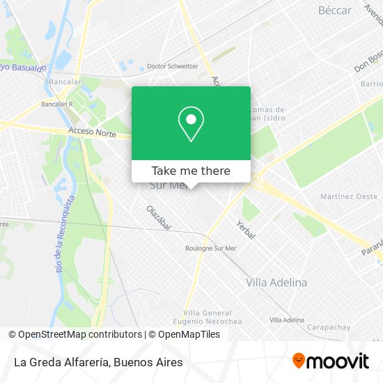 La Greda Alfarería map