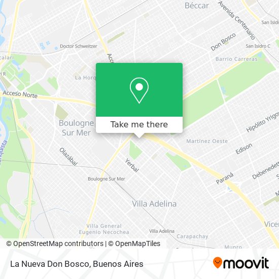 La Nueva Don Bosco map