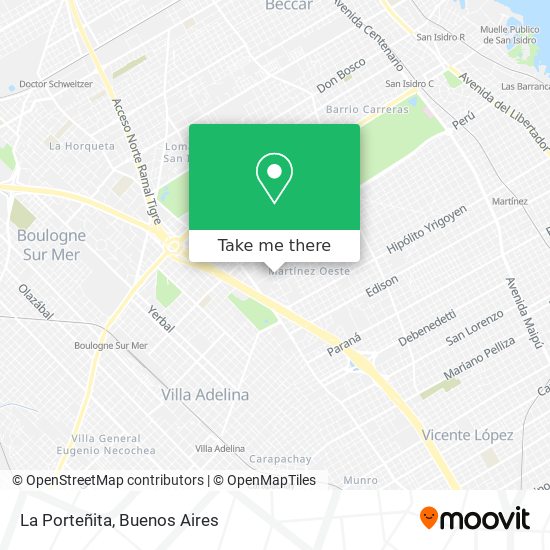 Mapa de La Porteñita