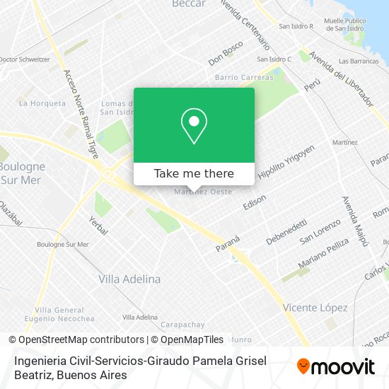 Ingenieria Civil-Servicios-Giraudo Pamela Grisel Beatriz map