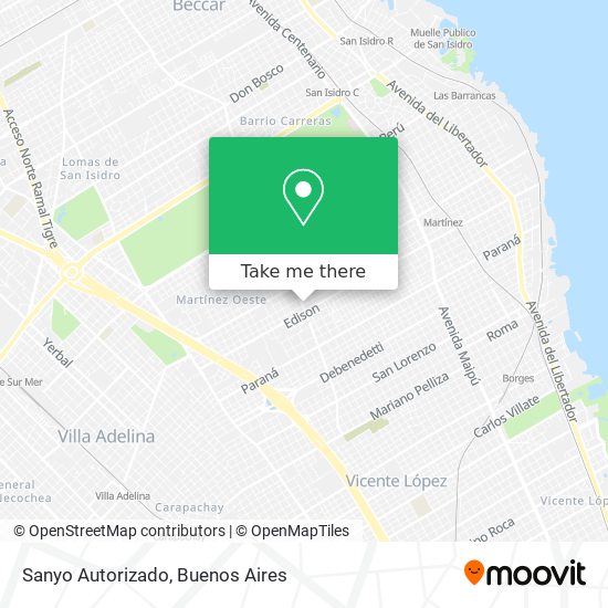 Mapa de Sanyo Autorizado