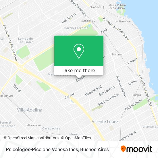 Mapa de Psicologos-Piccione Vanesa Ines