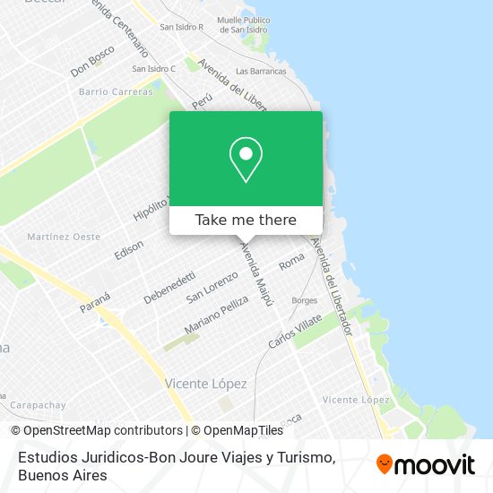 Mapa de Estudios Juridicos-Bon Joure Viajes y Turismo