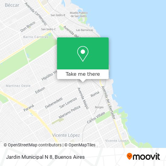 Jardin Municipal N 8 map