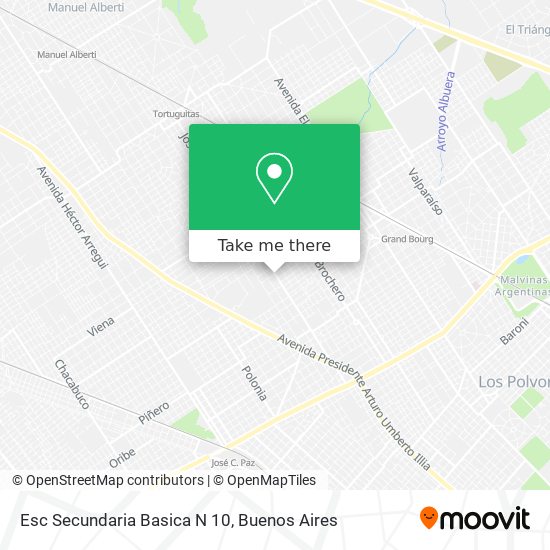 Mapa de Esc Secundaria Basica N 10