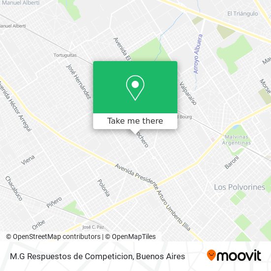 M.G Respuestos de Competicion map