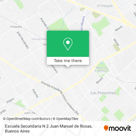 Escuela Secundaria N 2 Juan Manuel de Rosas map