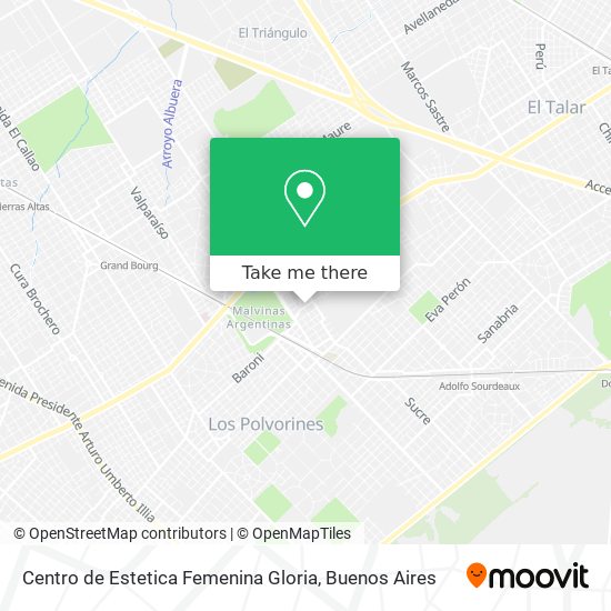 Mapa de Centro de Estetica Femenina Gloria