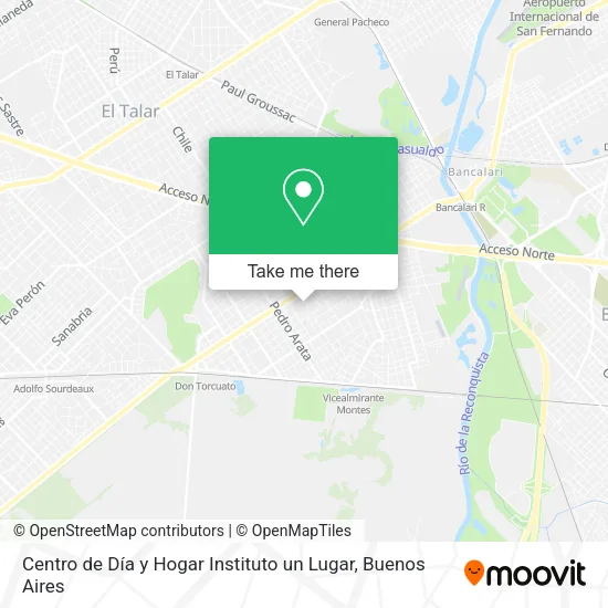Mapa de Centro de Día y Hogar Instituto un Lugar