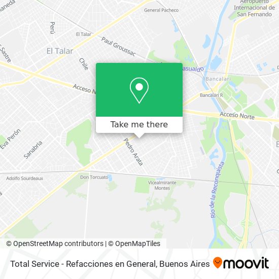 Total Service - Refacciones en General map