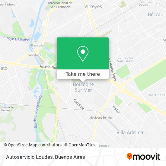 Autoservicio Loudes map