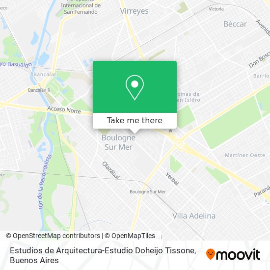 Estudios de Arquitectura-Estudio Doheijo Tissone map