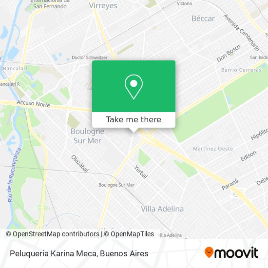 Peluqueria Karina Meca map