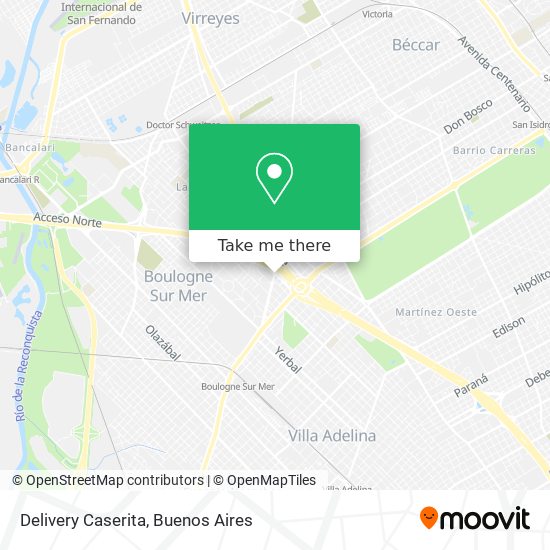 Delivery Caserita map