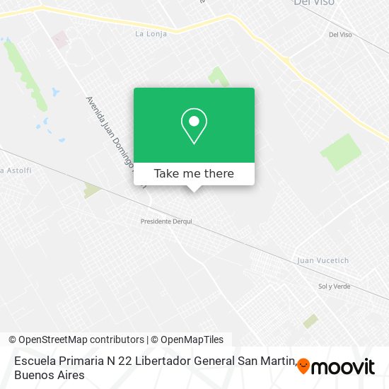 Escuela Primaria N 22 Libertador General San Martin map