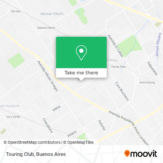 Touring Club map