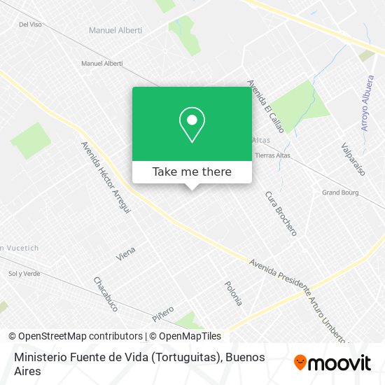 Ministerio Fuente de Vida (Tortuguitas) map