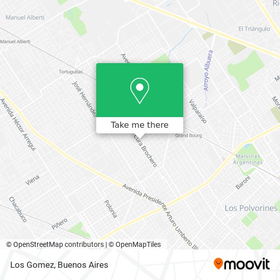 Los Gomez map