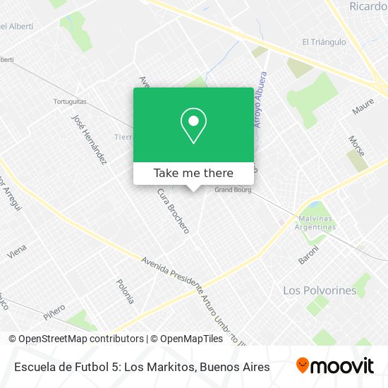 Escuela de Futbol 5: Los Markitos map