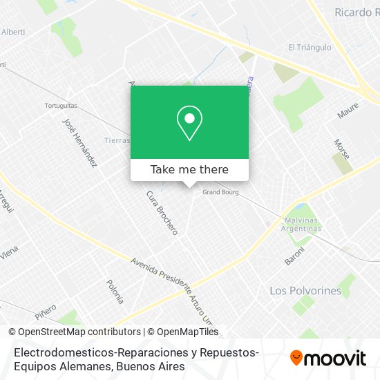 Mapa de Electrodomesticos-Reparaciones y Repuestos-Equipos Alemanes