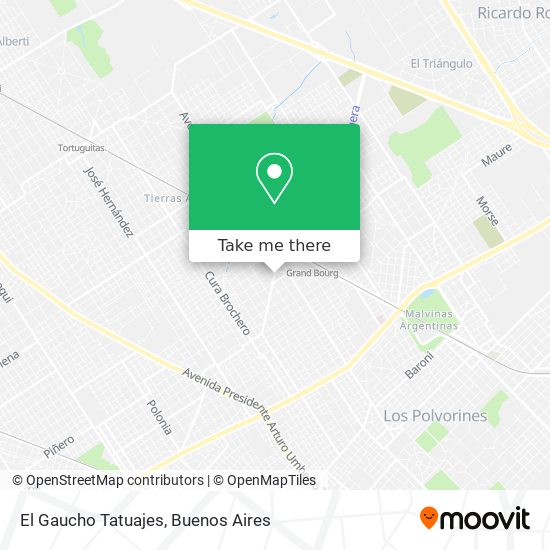 El Gaucho Tatuajes map