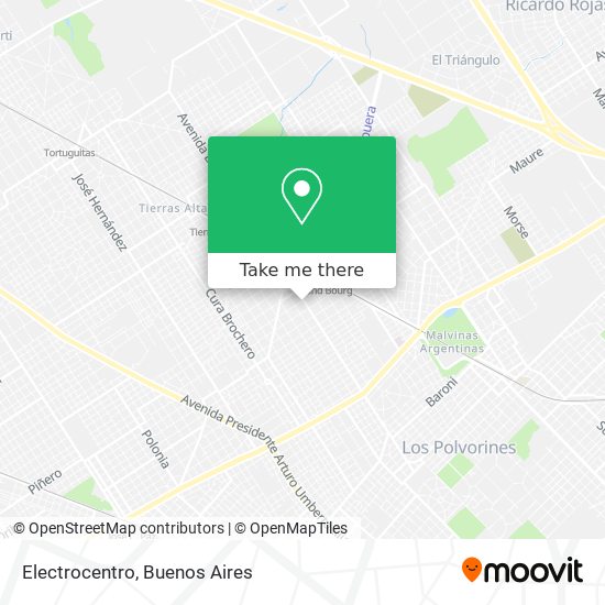 Electrocentro map