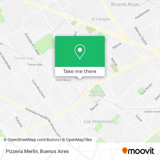 Mapa de Pizzeria Merlin