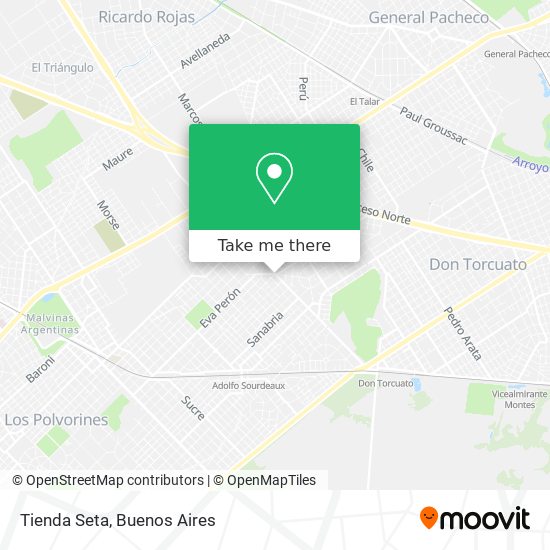 Mapa de Tienda Seta