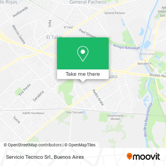 Mapa de Servicio Tecnico Srl.