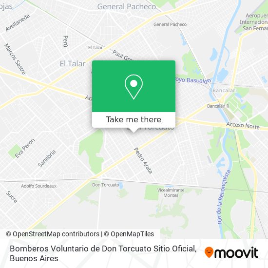 Bomberos Voluntario de Don Torcuato Sitio Oficial map