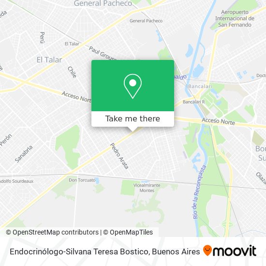 Endocrinólogo-Silvana Teresa Bostico map
