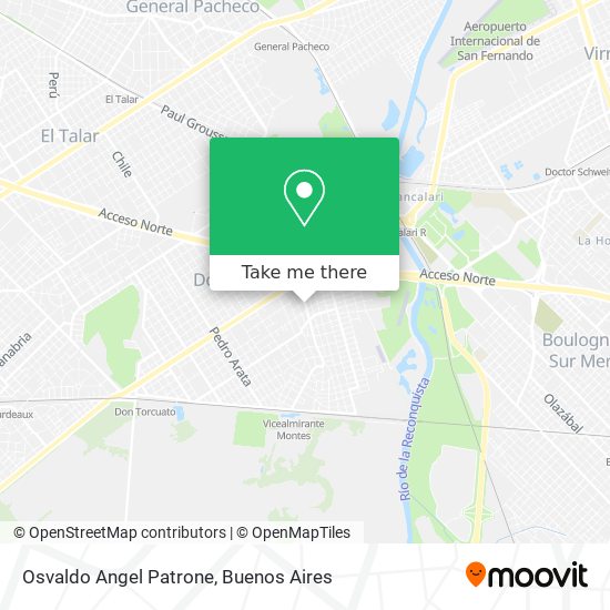 Osvaldo Angel Patrone map
