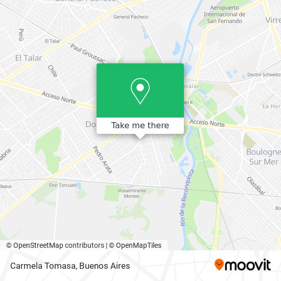 Mapa de Carmela Tomasa