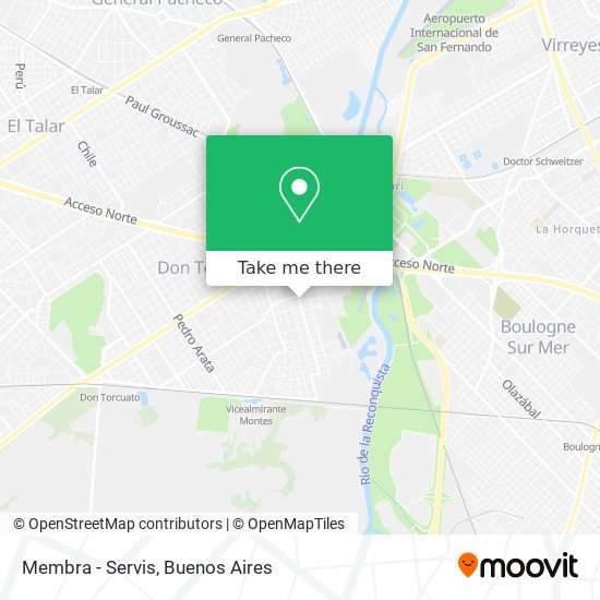 Membra - Servis map