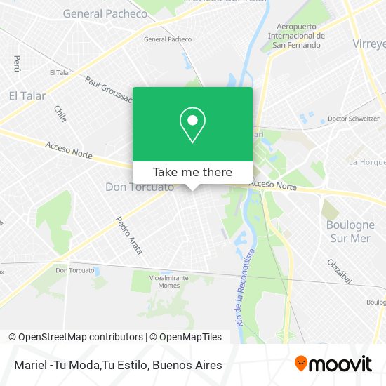 Mapa de Mariel -Tu Moda,Tu Estilo