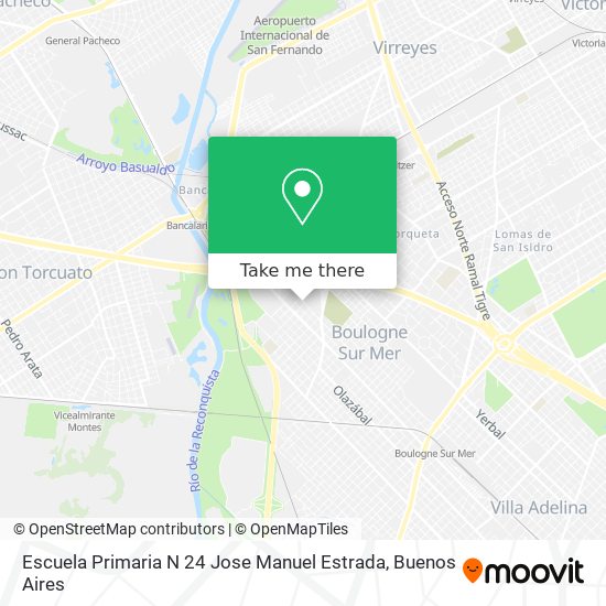 Mapa de Escuela Primaria N 24 Jose Manuel Estrada