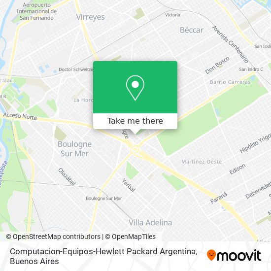 Computacion-Equipos-Hewlett Packard Argentina map