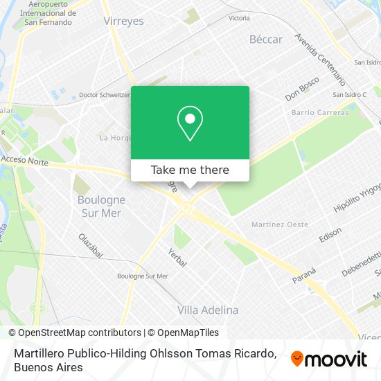 Martillero Publico-Hilding Ohlsson Tomas Ricardo map