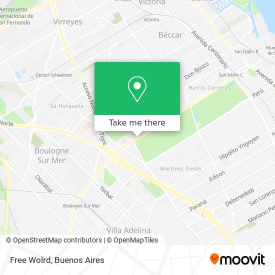 Mapa de Free Wolrd