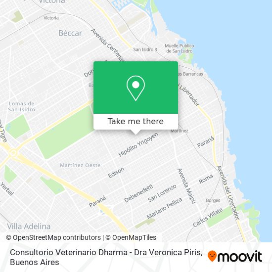 Consultorio Veterinario Dharma - Dra Veronica Piris map