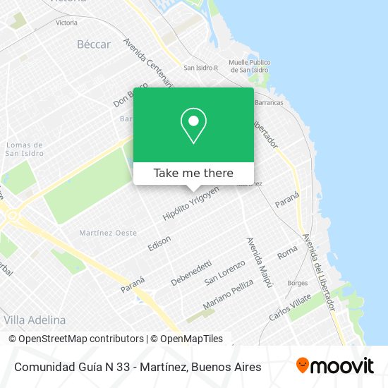 Comunidad Guía N 33 - Martínez map