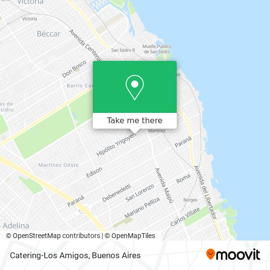 Catering-Los Amigos map