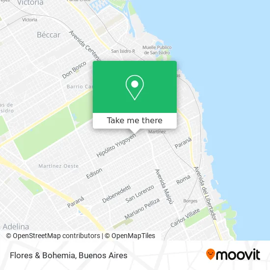 Flores & Bohemia map
