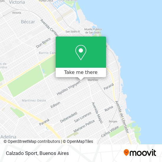 Calzado Sport map