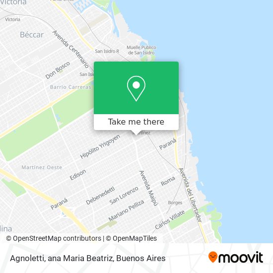 Agnoletti, ana Maria Beatriz map